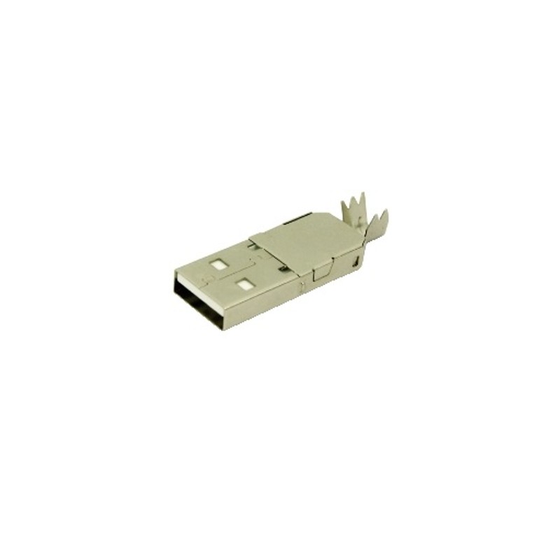 Spina USB tipo A contatti in bronzo 4 pin a saldare GBC