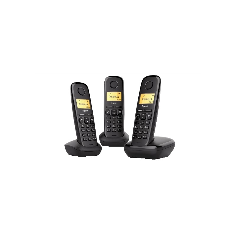 Telefono cordless Tris Dect A170 TRIO colore nero Gigaset Siemens