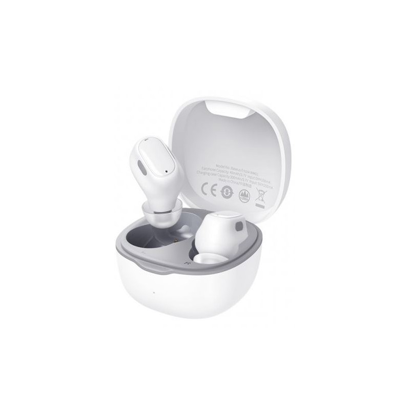 Cuffie Auricolari Wireless con Scatola di Ricarica colore Bianco WM01 BASEUS