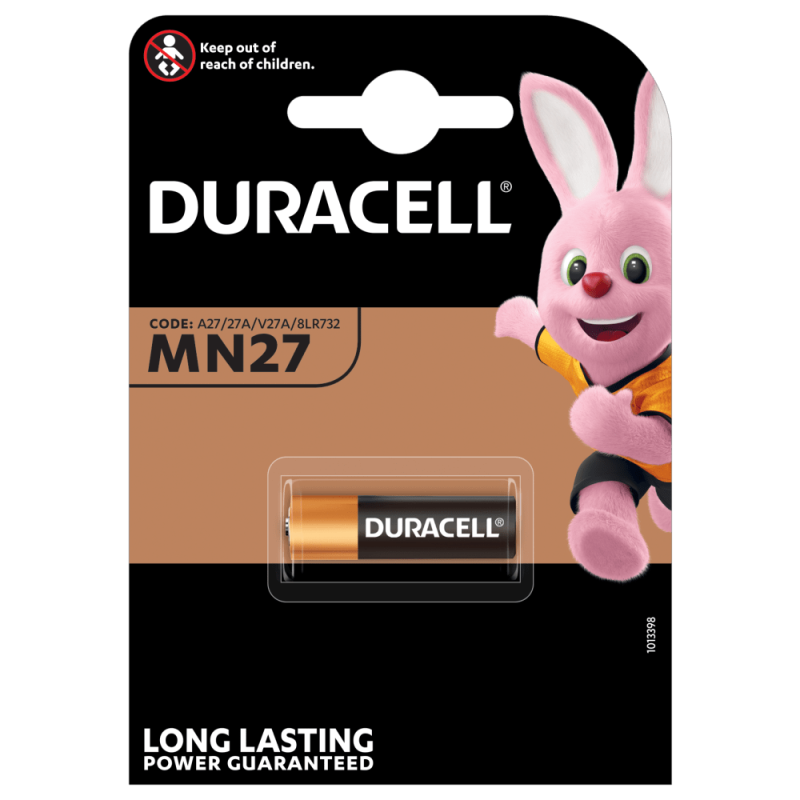 Batteria Alkalina 12V MN27 Per telecomandi Duracell blister 1pz
