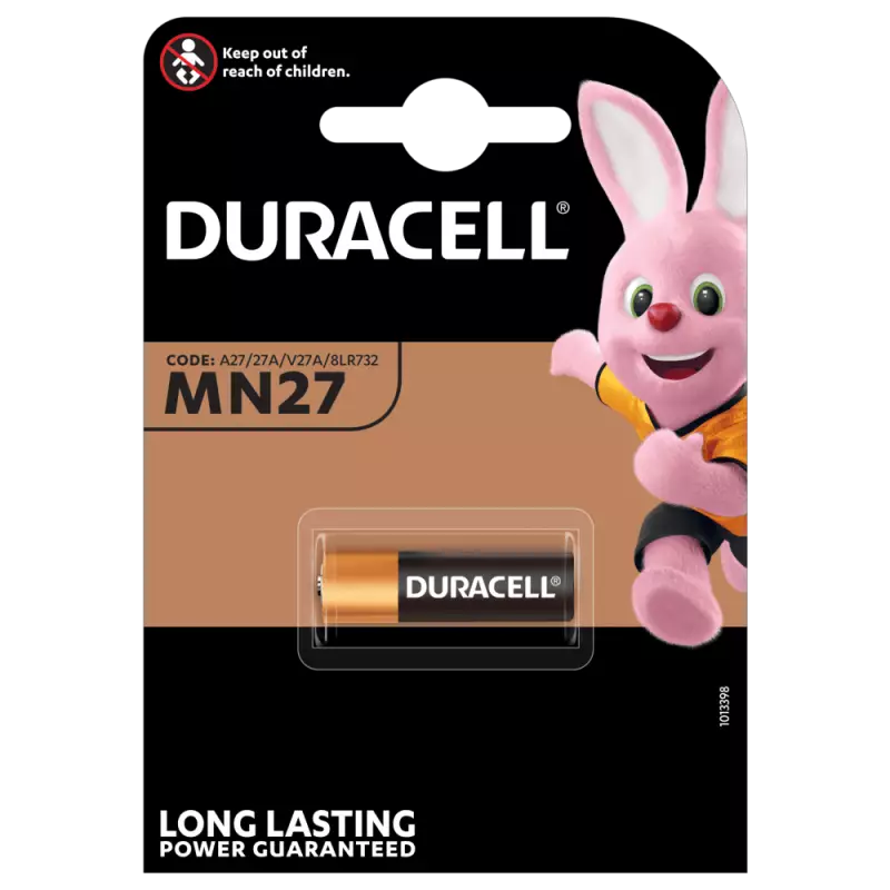 Batteria Alkalina 12V MN27 Per telecomandi Duracell blister 1pz Batteria Alkalina 12V MN27 Per telecomandi Duracell blister 1pz