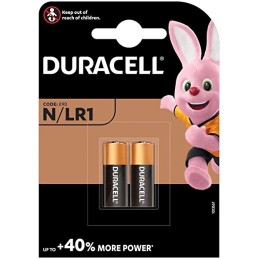 Batteria Alkalina 1.5V N/LR1 per Sistemi di Sicurezza Duracell blister 2pz