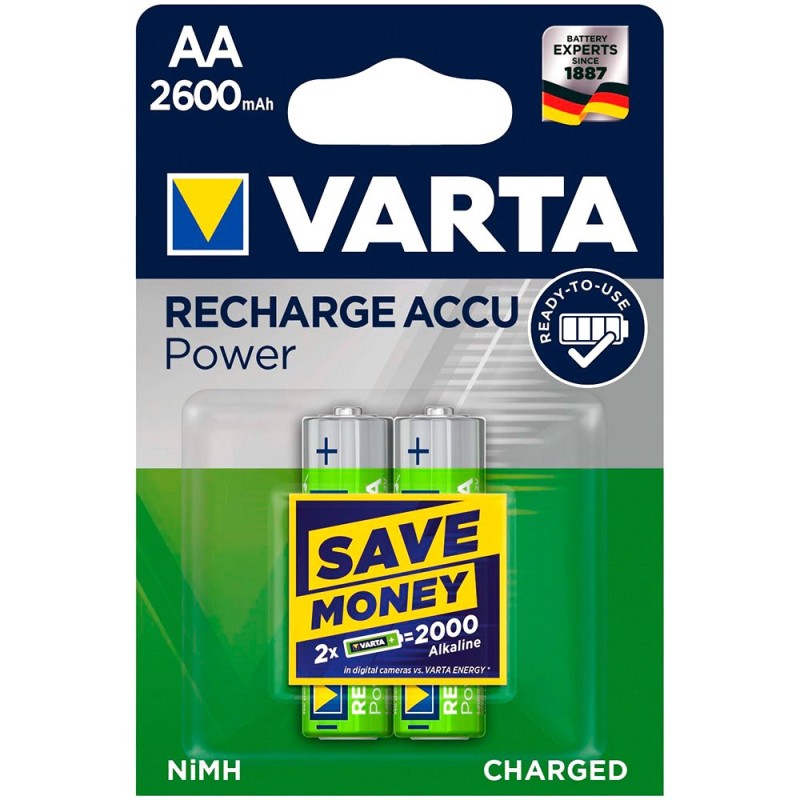 Blister due Stilo (AA) Varta Ni-Mh Ricaricabili 2600mAh