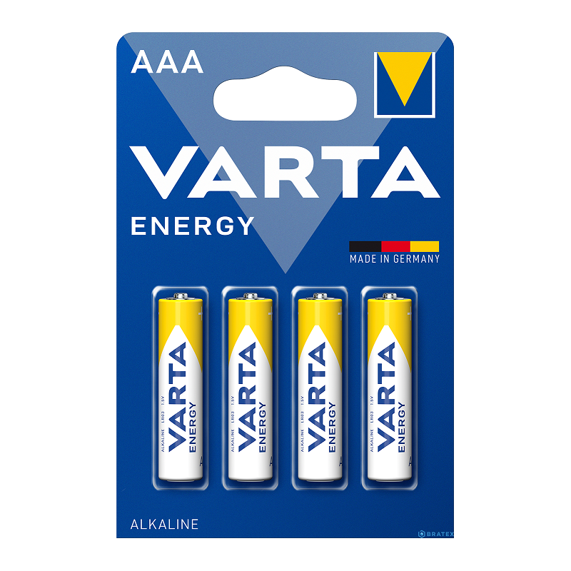 Batteria AAA Ministilo Varta Energy Blister 4 pezzi LR03 Alkaline