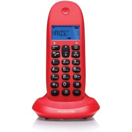 Telefono Digital Cordless Motorola C1001LB colore Rosso (2)