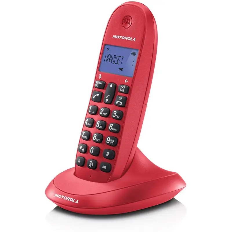 Telefono Digital Cordless Motorola C1001LB colore Rosso Telefono Digital Cordless Motorola C1001LB colore Rosso