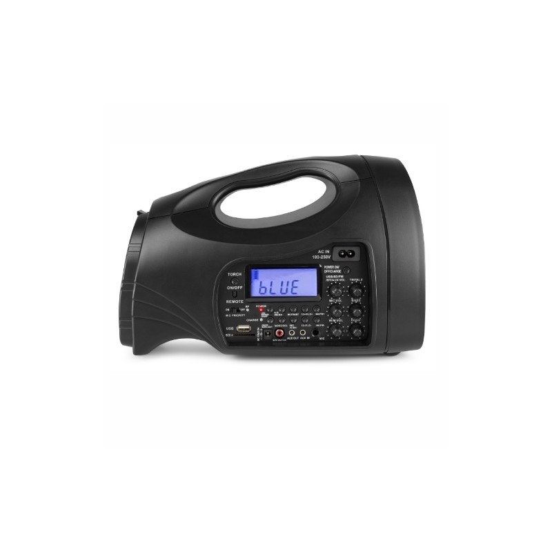 Sistema di Amplificazione PA Bluetooth con Microfono Wireless MP3 130W