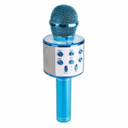 Microfono a Batteria per Karaoke con Speaker Bluetooth e MP3 integrati - Blu