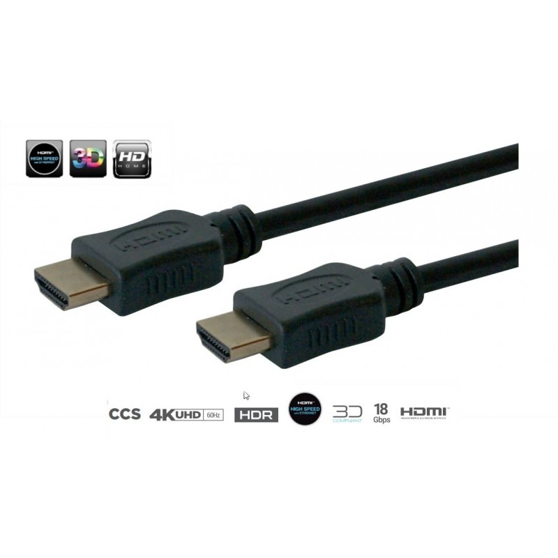Cavo HDMI 2M High Speed Con Ethernet HD HOME