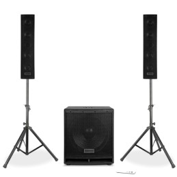 Kit Speaker 2.1 attivo 15" 1000W con Bluetooth/USB/SD/MP3 VONYX