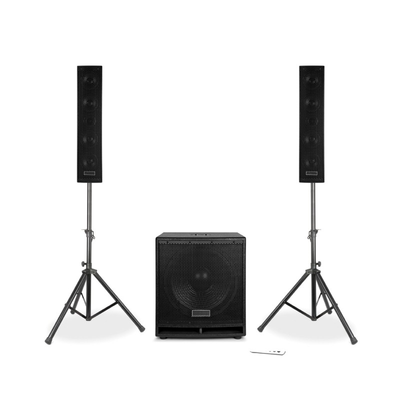 Kit Speaker 2.1 attivo 15" 1000W con Bluetooth/USB/SD/MP3 VONYX