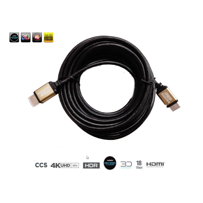 Cavo HDMI 5M High Speed Conduttore in rame HD VIDEO