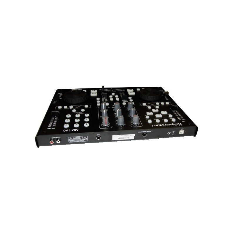 (1) Consolle Virtuale per DJ Midi player con USB  SD  E-mix Software HALLYSTER