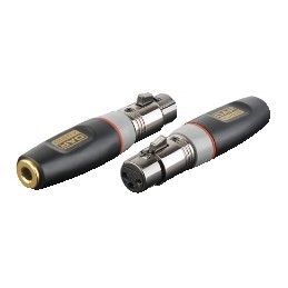 (1) Adattatore microfonico XLR da presa 3 Poli a presa Jack 6.3 Stereo