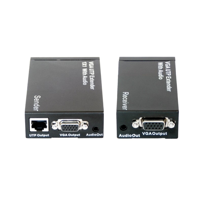 (1) Estensore VGA su Cavo Ethernet fino a 300Mt con Audio