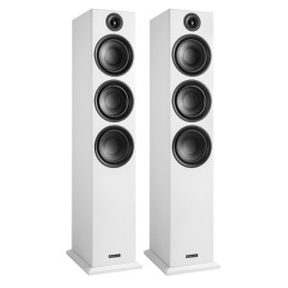 Coppia di Diffusori Hi-FI a 3 Vie Bass Reflex da Pavimento Colore Bianco