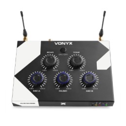 (5) Sistema Karaoke con Microfoni Wireless Modello AV510 VONYX