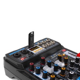 Mixer Audio Microfonico a 4 Canali con Bluetooth  DSP Usb Mp3 Modello VMMP500