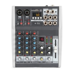 Mixer Audio Microfonico a 4 Canali con BT DSP USB