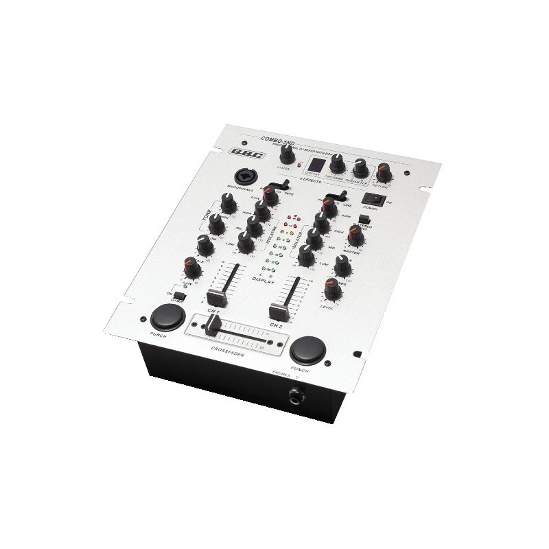 (1) Mixer DJ 2 canali Combo 5 nd 8 EFX