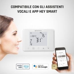 16A Digitale Smart WiFi Cronotermostato Termostato Programmabile