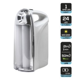 Lampada di Emergenza LED Portatile Anti Black-Out Ricaricabile REXER2