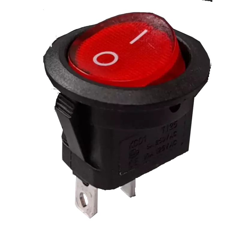 Interruttore a bilanciere luminoso 220V rosso ON-OFF Interruttore a bilanciere luminoso 220V rosso ON-OFF