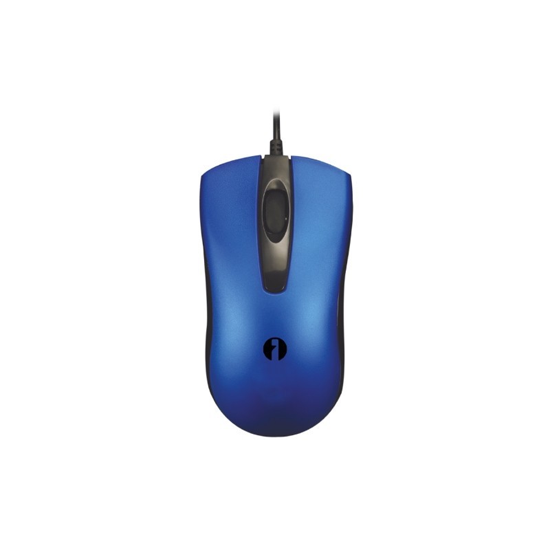 Mouse Ottico Isnatch M200 blu con cavo e attacco USB 3 Tasti